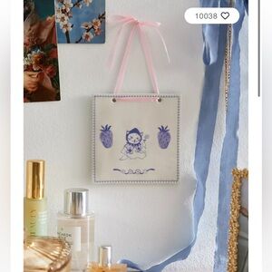 Set of Patterned Tile Wall Hangings